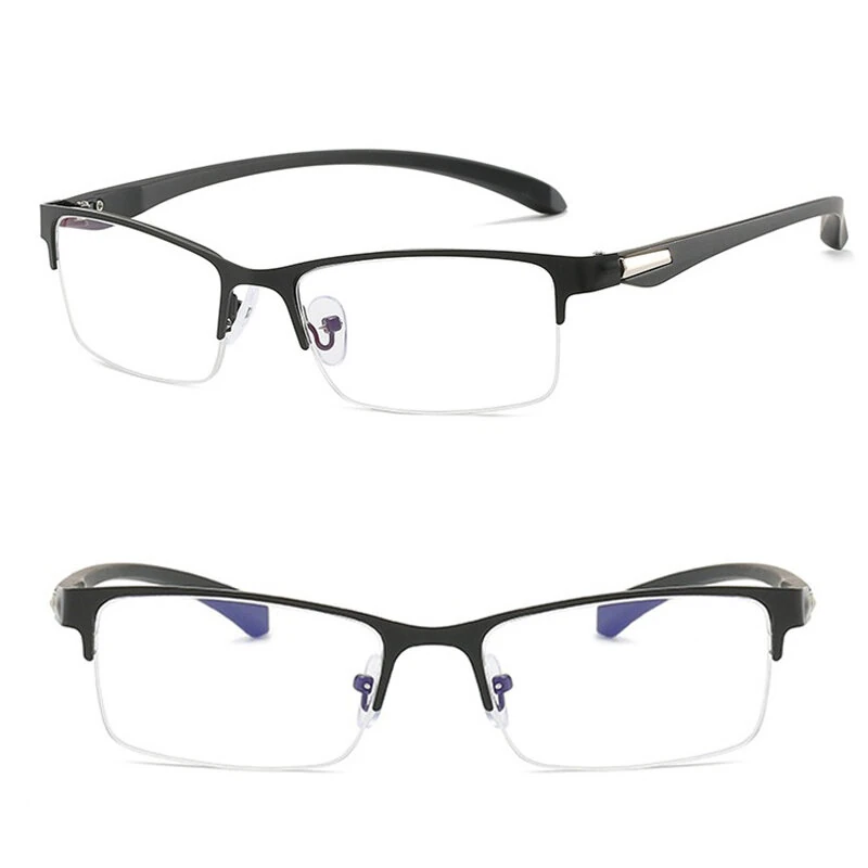 (image for) Business Reading Glasses Classic Rectangle Computer Anti Eyestrain Presbyopic Glasses Anti Blue Light Eye Glasses For Women Men
